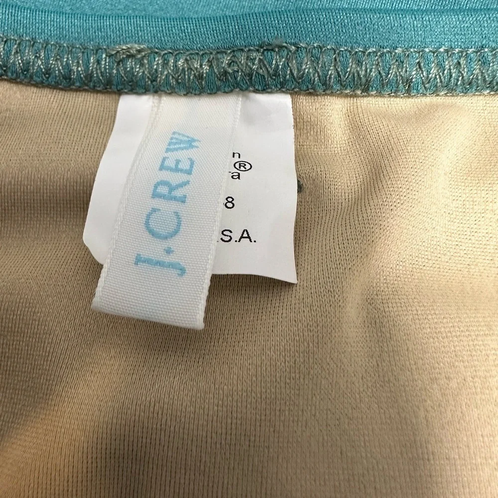 NWOT J.Crew Belted Swim Skirt Bottoms Teal Sz S